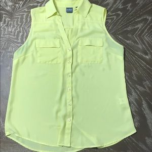 New York & Company Tops - Yellow Blouse Tank Top New York & Company Tops - Yellow Blouse Tank Top